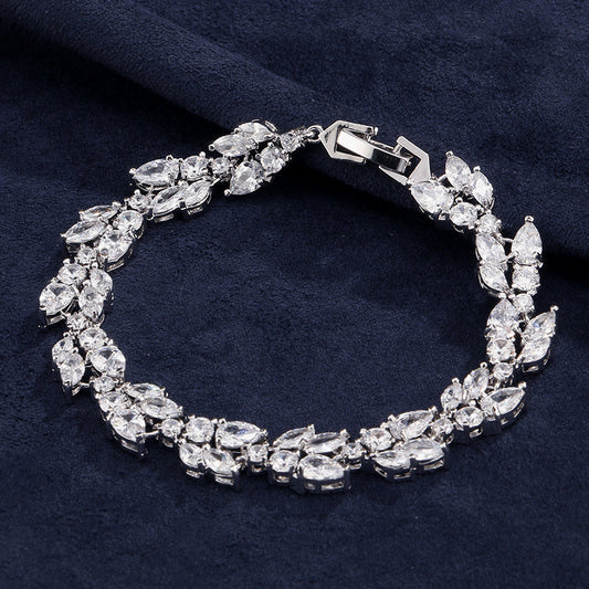Micro Inlaid Zircon Bracelet Women's Special-interest Design