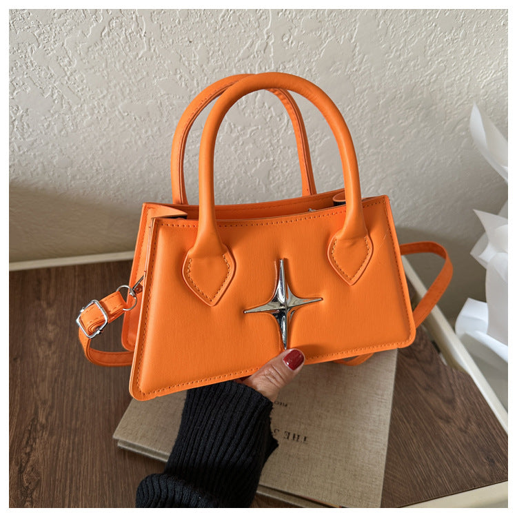 Autumn Simplicity Western Style Shoulder Crossbody Portable Small Square Bag