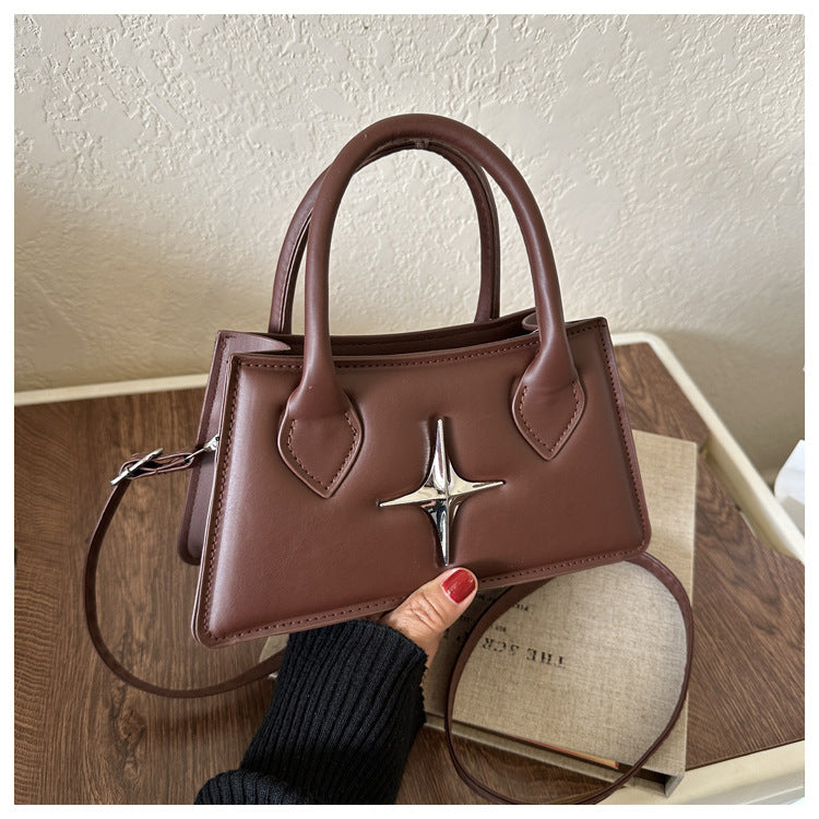 Autumn Simplicity Western Style Shoulder Crossbody Portable Small Square Bag